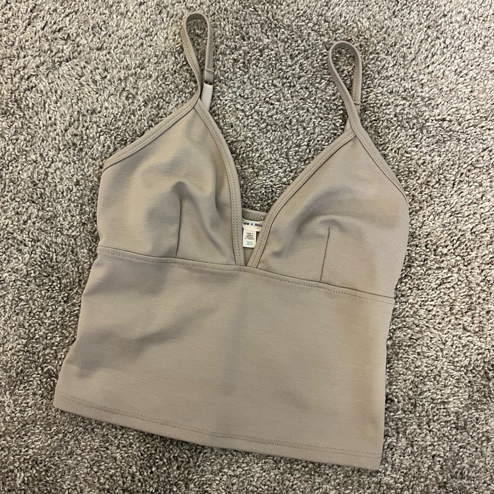 Perfect Neutral V Neck tank
